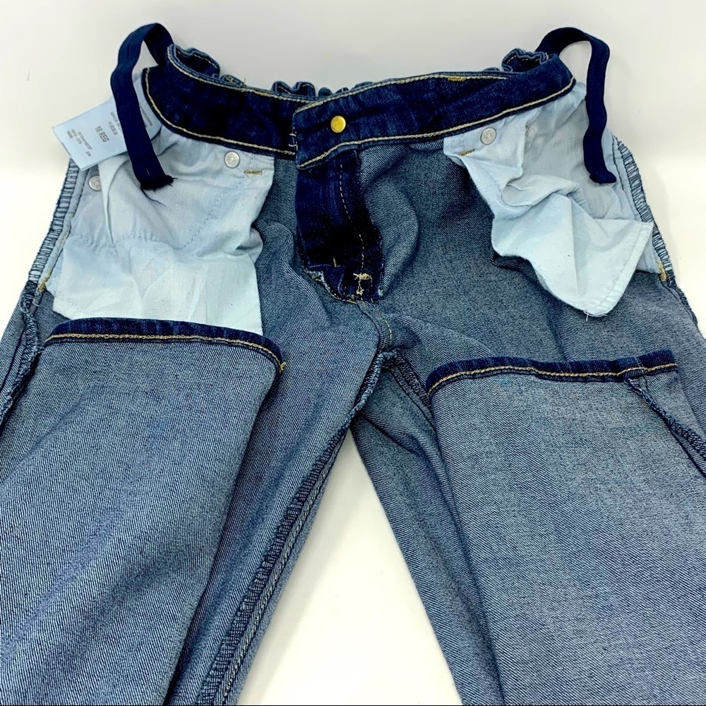 Levis 711 Dark Wash Jeans Youth Size 16 Skinny Fit Adjustable Comfort Waist - Picture 9 of 11